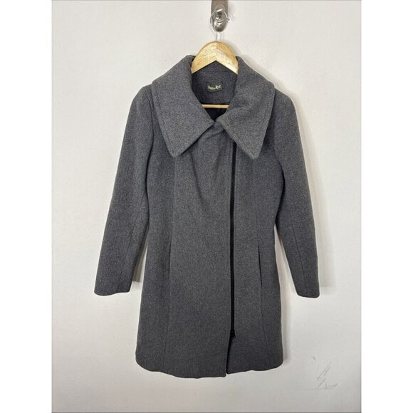 Soia & Kyo Jackets & Blazers - Soia & Kyo Gray Woman S Wool Blend Overcoat Zip Long